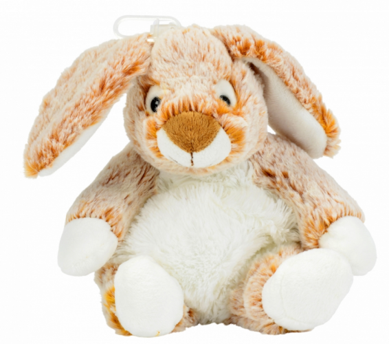  peluche lapin blanc rouge brun 